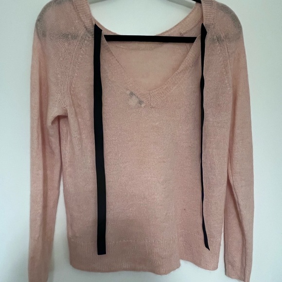 J. Crew Mercantile Pink Tie Back Sweater. Size Medium - Picture 2 of 2